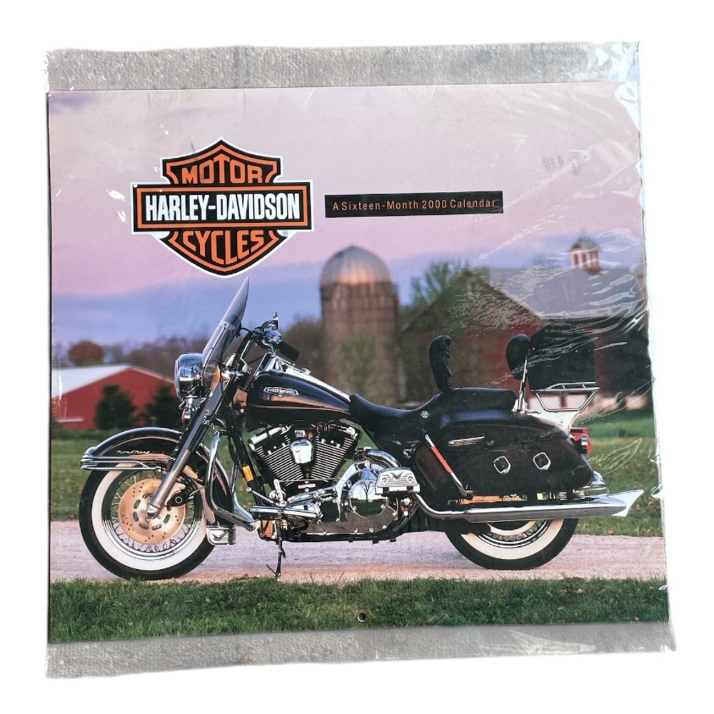 Vintage sealed Harley Davidson Motercycle calendar from 2000 New Old Stock